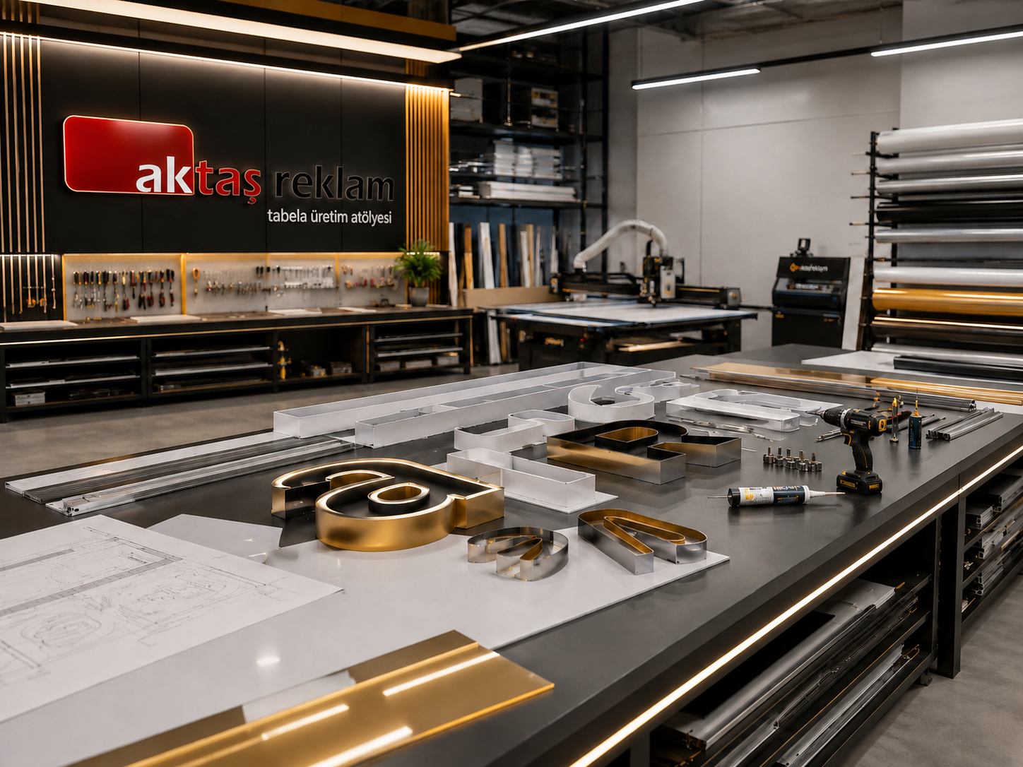 Aktaş Reklam tabela üretim atölyesi